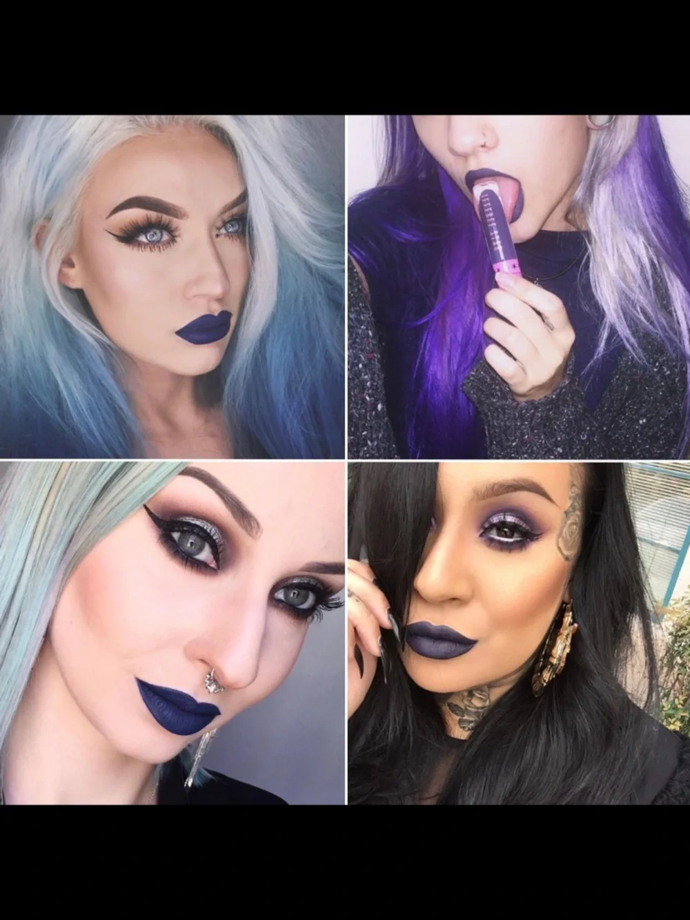 Jeffree Star | ‘Abused’ Velour Liquid Lipstick | NiB matte navy blue, rare